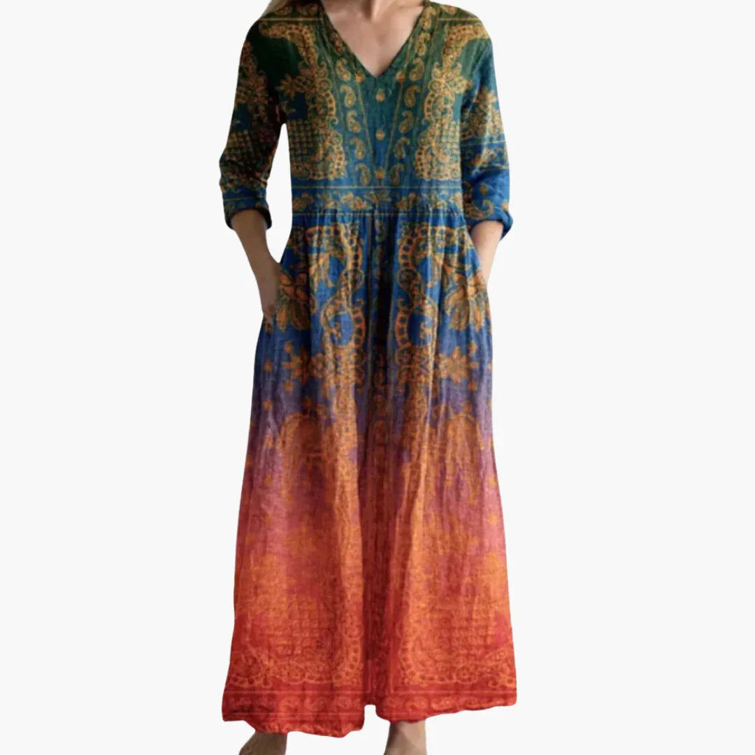 Glamour Garten™ | Selina | Maxi Kleid mit Floralprint