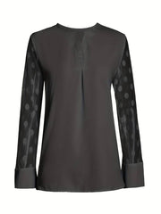 Glamour Garten | Strickbluse Damen V-Ausschnitt Knopfleiste