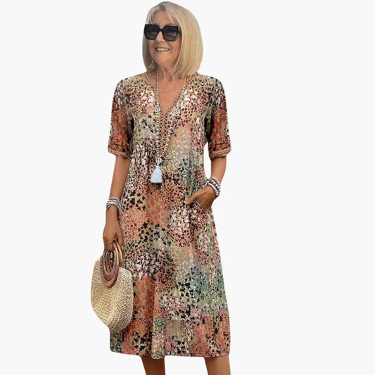 Glamour Garten™ | Blumenmuster Kleid für Damen