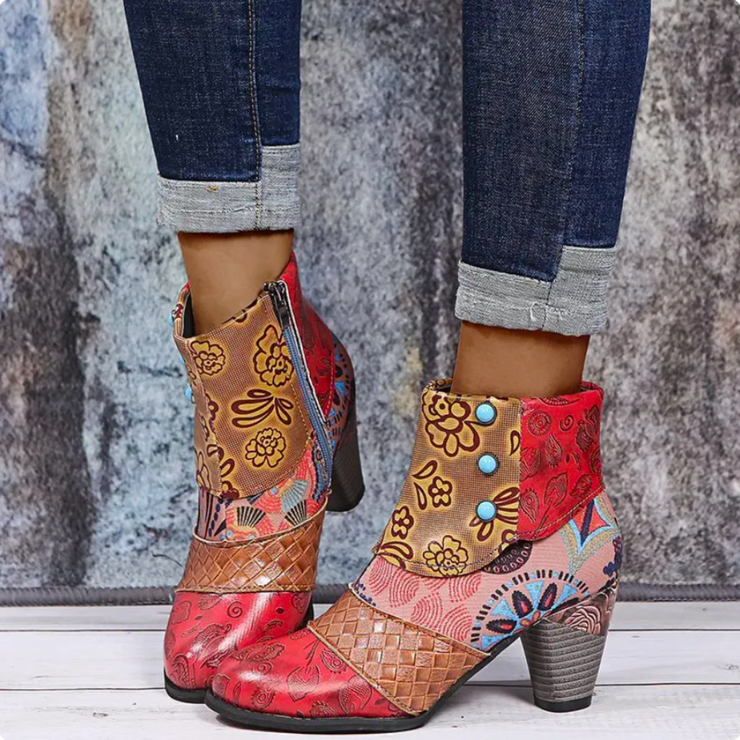 Glamour Garten - Wasserdichte Retro Stiefel Mit Stil