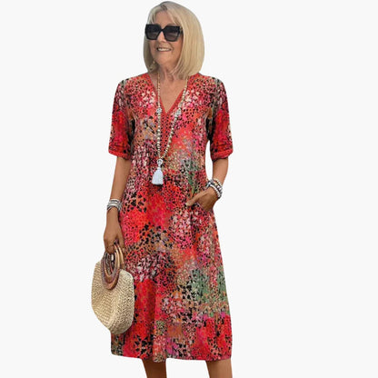 Glamour Garten™ | Blumenmuster Kleid für Damen