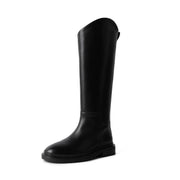 Princess | Rindsleder Stiefel mit hohen Absätzen