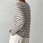 Glamour Garten | Gestreiftes T-Shirt Luxus Komfort Und Stil