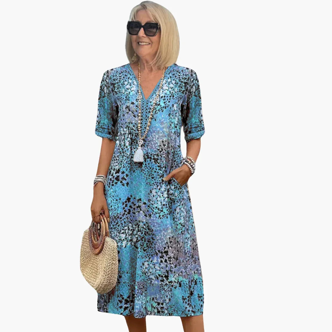 Glamour Garten™ | Blumenmuster Kleid für Damen