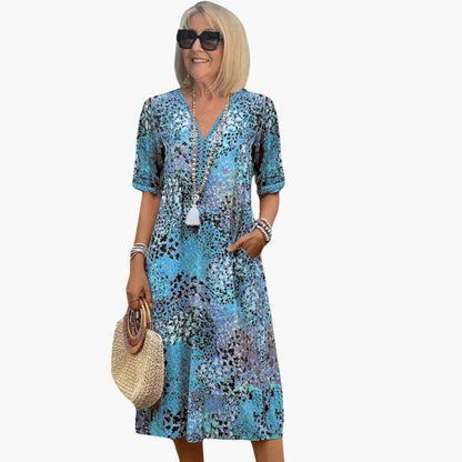 Glamour Garten™ | Blumenmuster Kleid für Damen