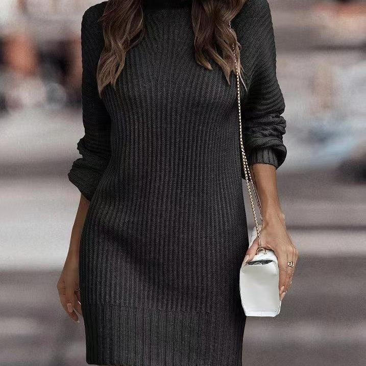Glamour Garten | Langärmliges Damen Strickkleid