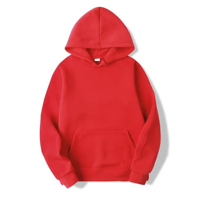 Glamour Garten | Unifarbener Kapuzenpullover Aus Baumwolle Für Frauen
