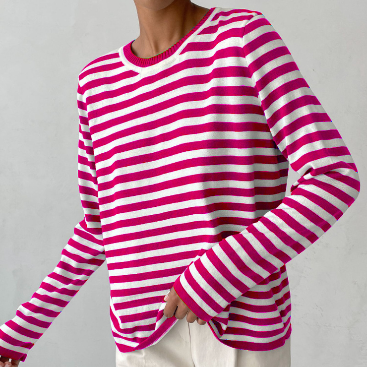 Glamour Garten | Gestreiftes T-Shirt Luxus Komfort Und Stil