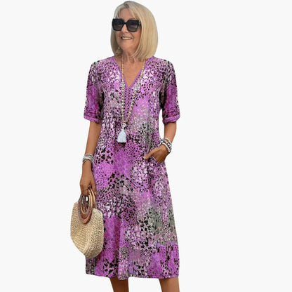 Glamour Garten™ | Blumenmuster Kleid für Damen