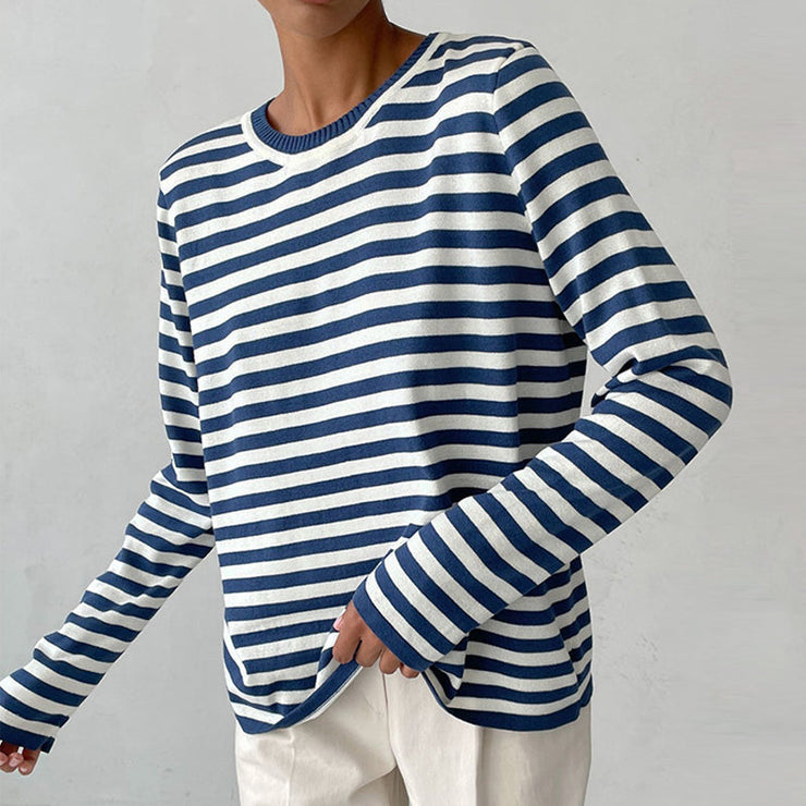 Glamour Garten | Gestreiftes T-Shirt Luxus Komfort Und Stil