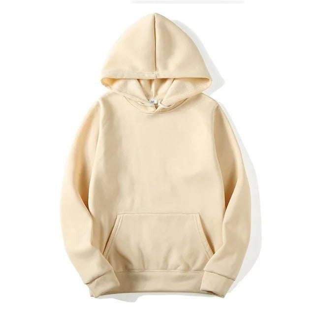 Glamour Garten | Unifarbener Kapuzenpullover Aus Baumwolle Für Frauen