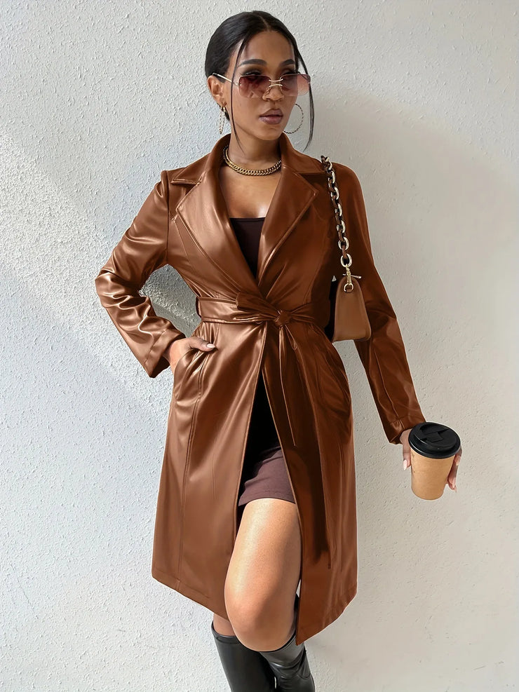 Lederjacke Mantel