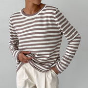 Glamour Garten | Gestreiftes T-Shirt Luxus Komfort Und Stil