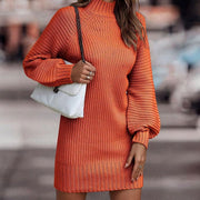 Glamour Garten | Langärmliges Damen Strickkleid