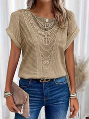 Elegantes Spitzen-T-Shirt mit stilvollen Details
