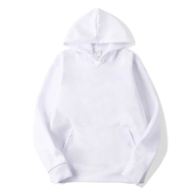 Glamour Garten | Unifarbener Kapuzenpullover Aus Baumwolle Für Frauen