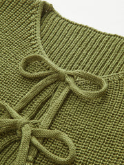 Glamour Garten | Süßer Pullover-Top mit Schleife