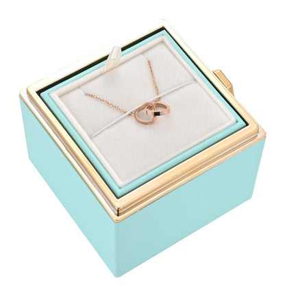 Glamour Garten™ | Rosenbox mit Halskette perfekt für den Valentinstag