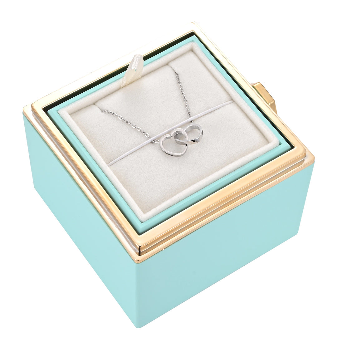 Glamour Garten™ | Rosenbox mit Halskette perfekt für den Valentinstag