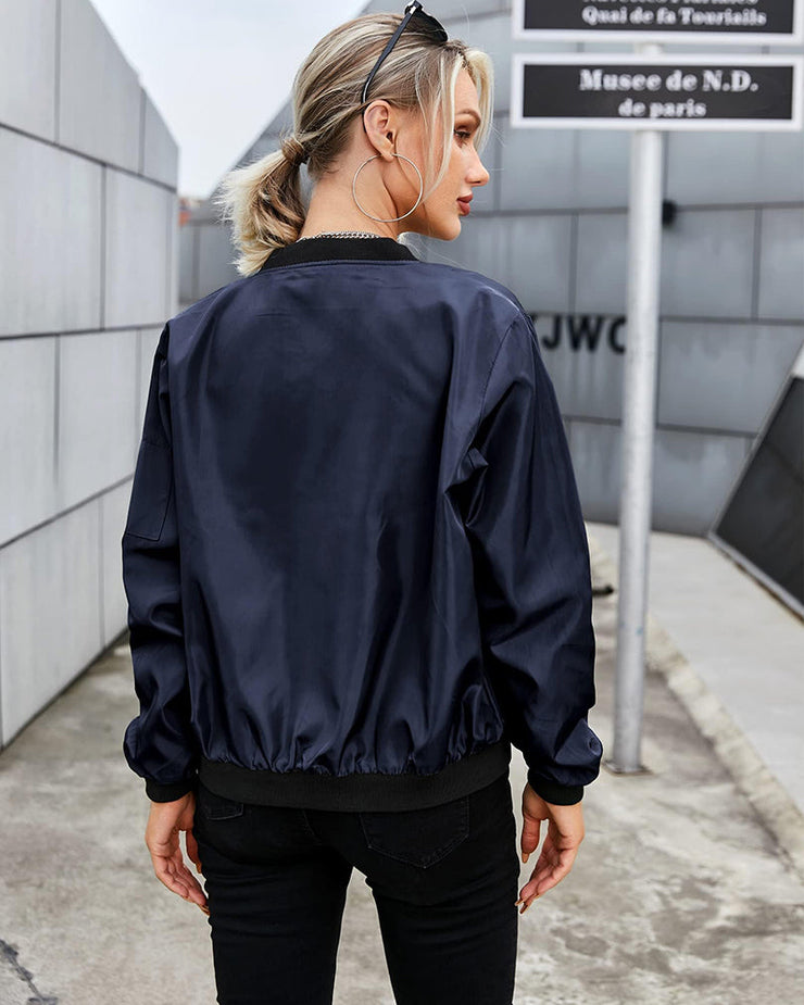 Glamour Garten | Klassische Bomberjacke Für Frauen