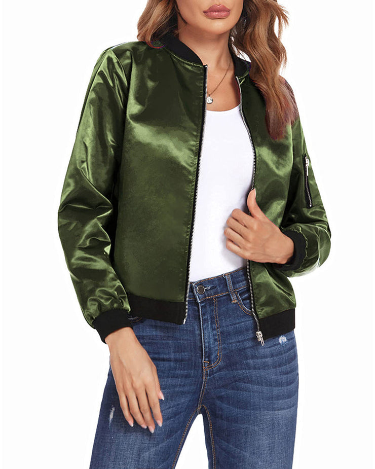 Glamour Garten | Klassische Bomberjacke Für Frauen