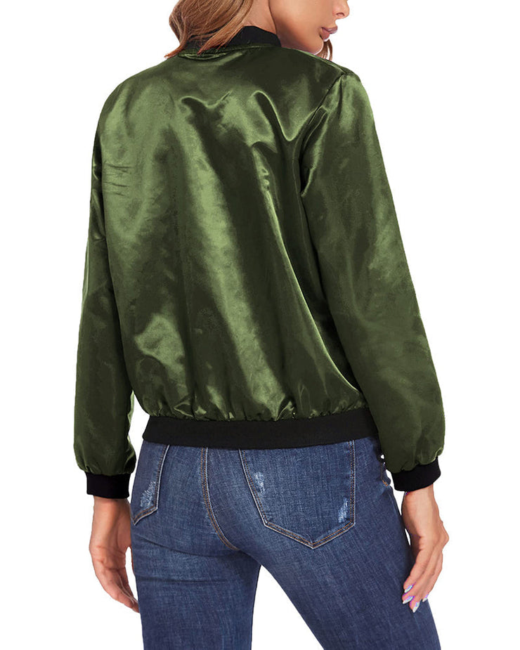 Glamour Garten | Klassische Bomberjacke Für Frauen