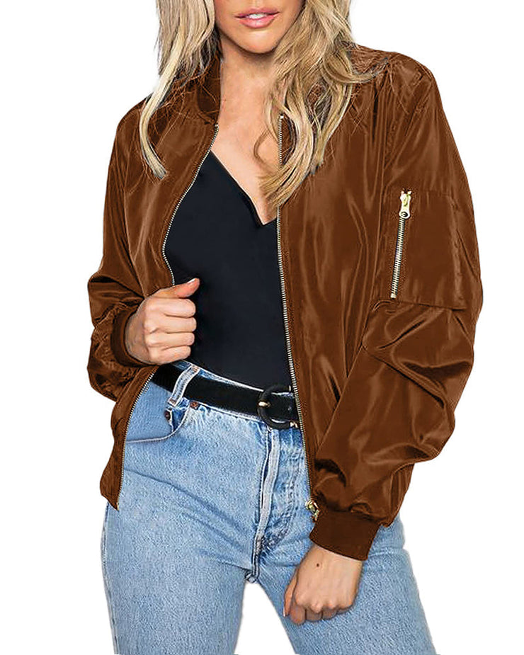Glamour Garten | Klassische Bomberjacke Für Frauen