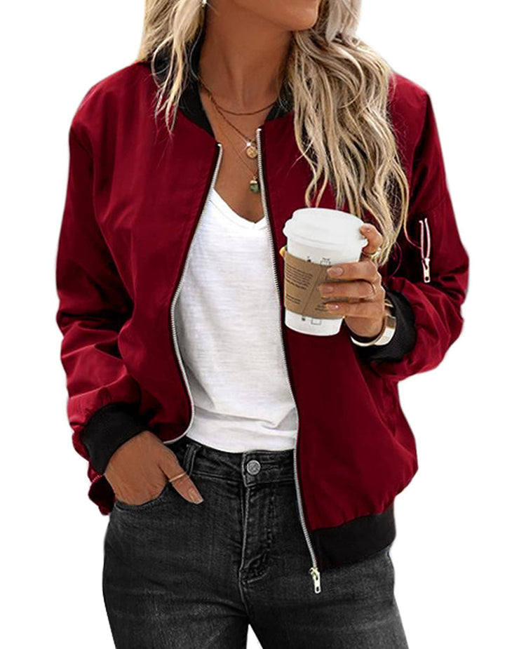 Glamour Garten | Klassische Bomberjacke Für Frauen