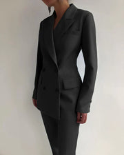 Luxuriöses Blazer- und Hosen-Set für Damen
