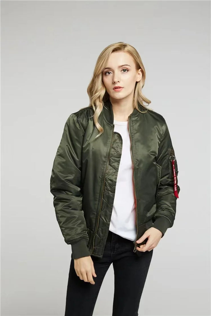 Glamour Garten Hochwertige Unisex Bomberjacke mit Reißverschluß