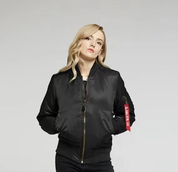 Glamour Garten Hochwertige Unisex Bomberjacke mit Reißverschluß