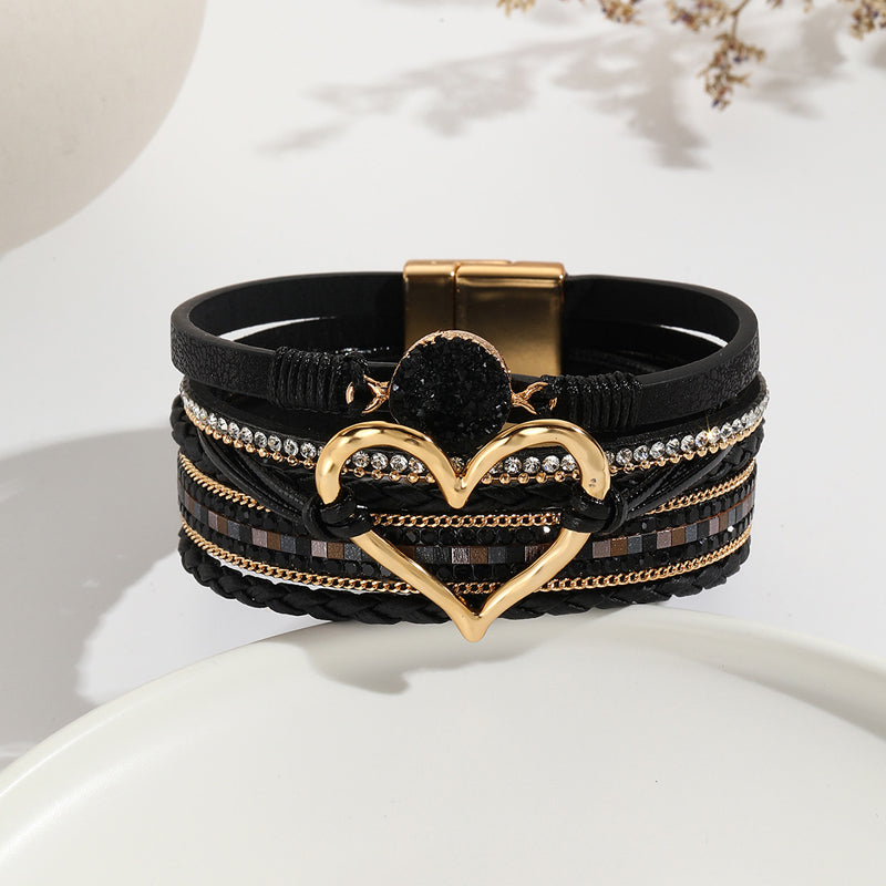 Glamour Garten™ Boho-Armband mit Herz