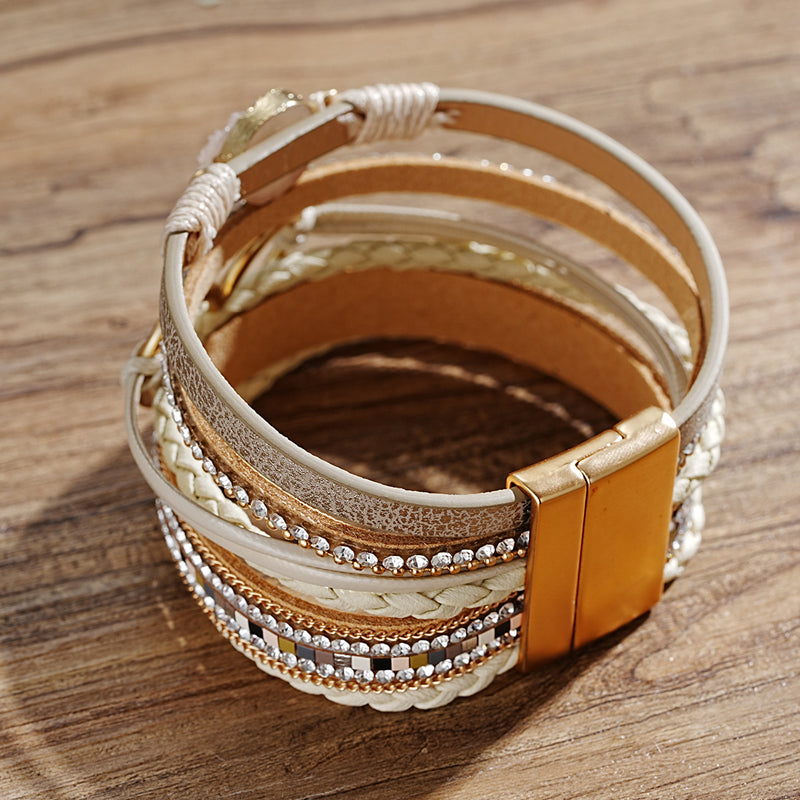 Glamour Garten™ Boho-Armband mit Herz