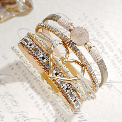 Glamour Garten™ Boho-Armband mit Herz