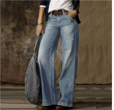 Glamour Garten™ | Damen Vintage Jeans mit hoher Taille