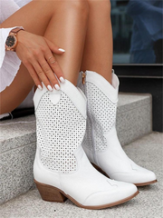 Glamour Garten | Atmungsaktive Cowboy-Stiefel für Damen Komfortabel & Trendy