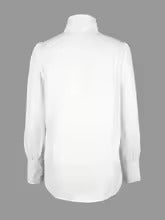 Erika | Damen Elegant Langarm Bluse | Puffärmel