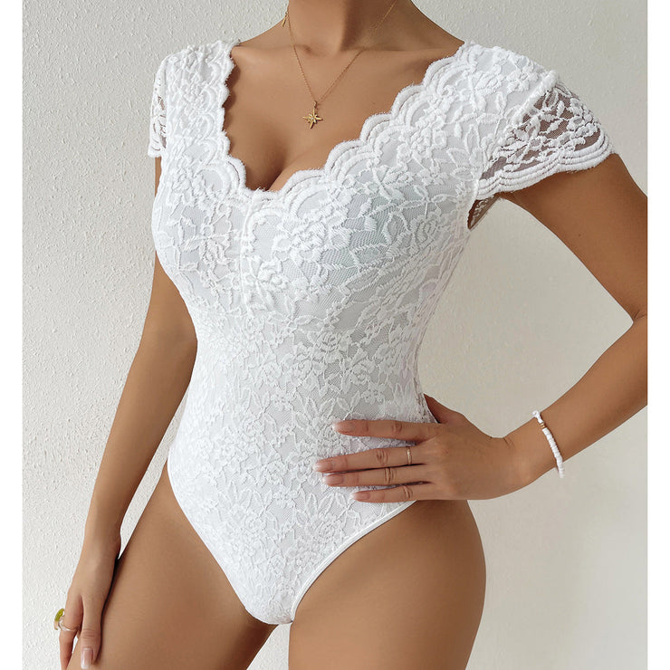 Heidi-Mode | Sexy Bodycon Body mit Spitze