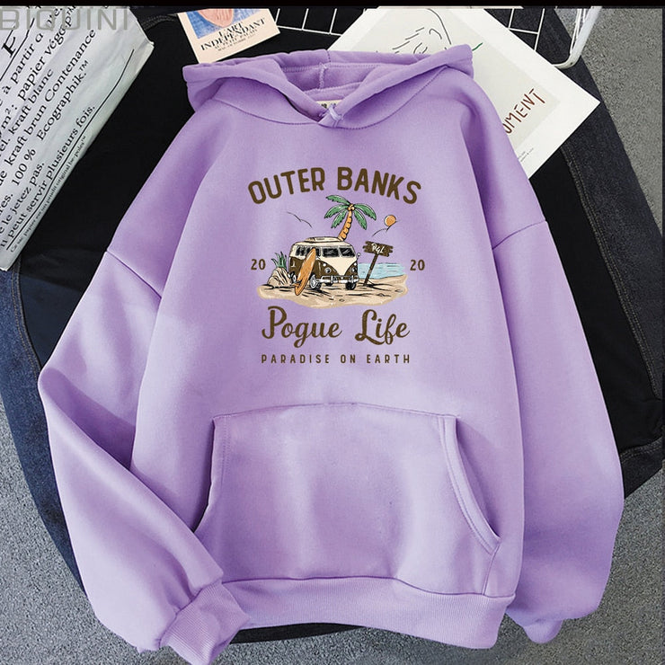 Banks Pogue Life Hoody | Hoodie voor dames met esthetische print | Kpop Style Streetwear
