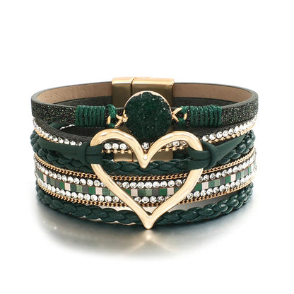 Glamour Garten™ Boho-Armband mit Herz