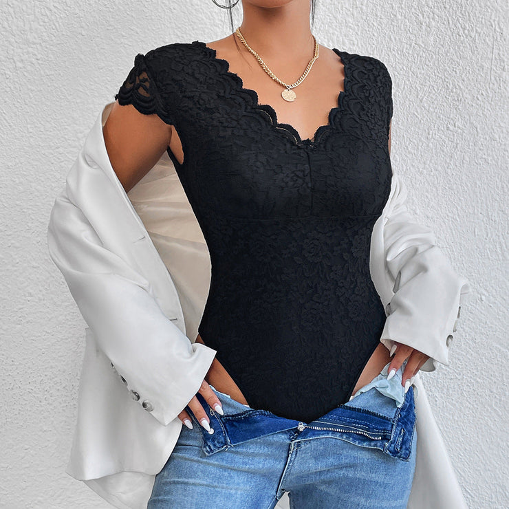 Heidi-Mode | Sexy Bodycon Body mit Spitze