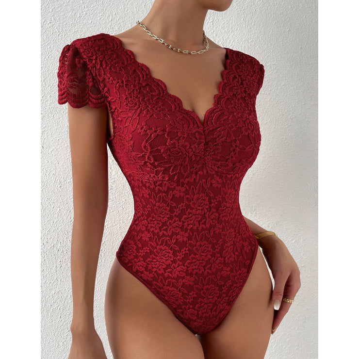 Heidi-Mode | Sexy Bodycon Body mit Spitze