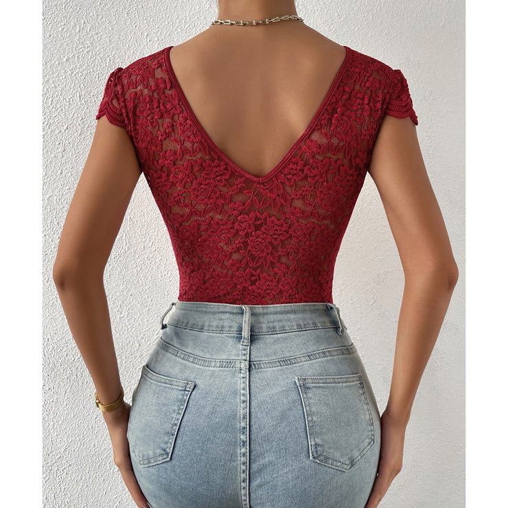 Heidi-Mode | Sexy Bodycon Body mit Spitze