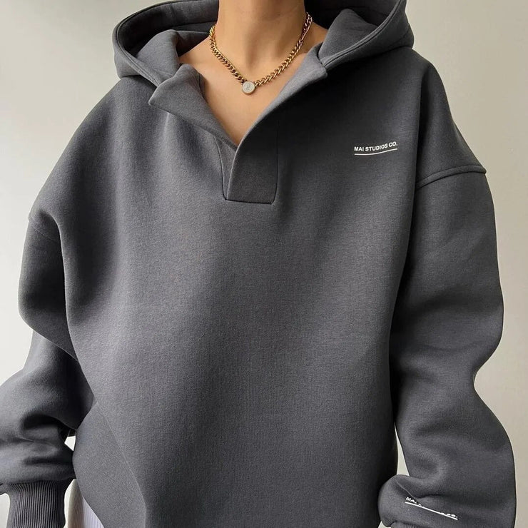 Glamour Garten | Modern V-Hals Hoodie