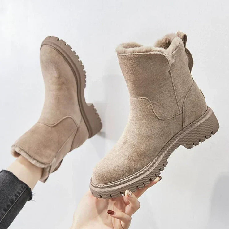 Glamour Garten | Faux-Shearling-Stiefel