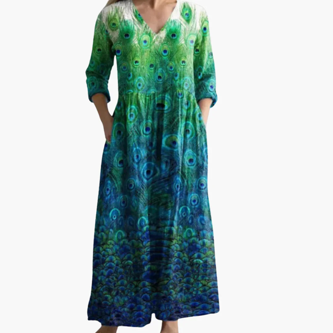 Glamour Garten™ | Amira | Luftiges Boho Maxi Kleid