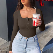 Heidi-Mode | Gerippter Bodysuit mit Langen Ärmeln