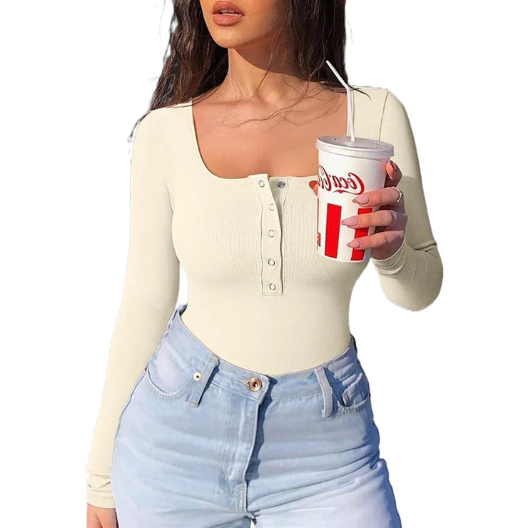 Heidi-Mode | Gerippter Bodysuit mit Langen Ärmeln