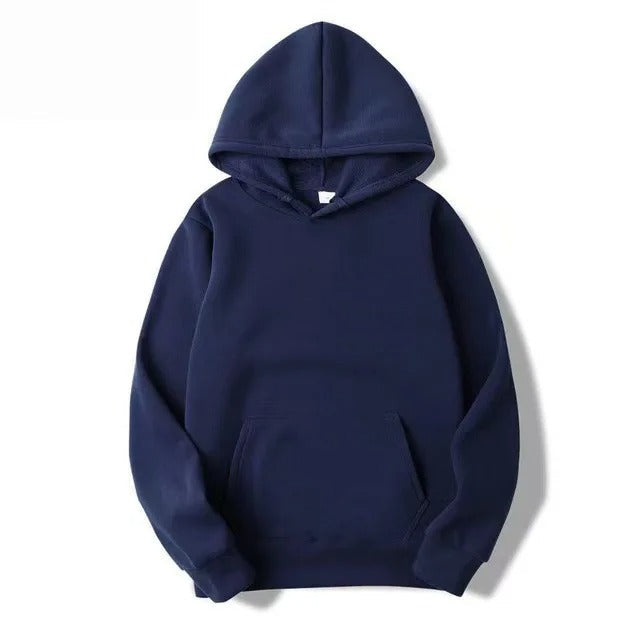 Glamour Garten | Unifarbener Kapuzenpullover Aus Baumwolle Für Frauen