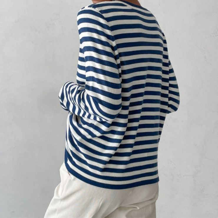 Glamour Garten | Gestreiftes T-Shirt Luxus Komfort Und Stil